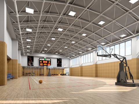 Indoor Basketball Gymnasium