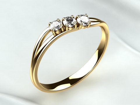 Modern Diamond Ring