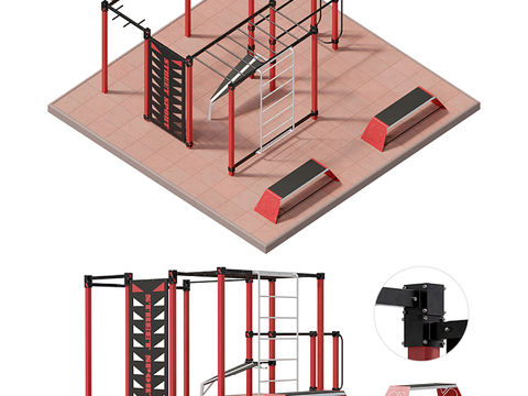 Modern horizontal bar climbing frame sports equipment