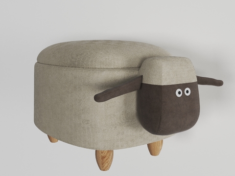 Modern fabric children's stool free