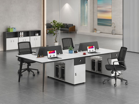 modern office desk and chair