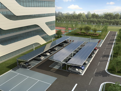 Modern Solar Outdoor Parking