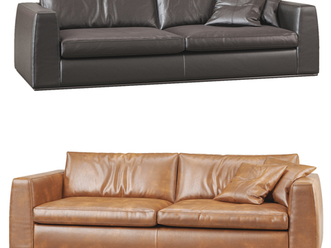 BAXTER leather double sofa