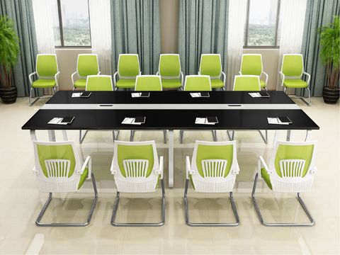 Modern meeting tables and chairs