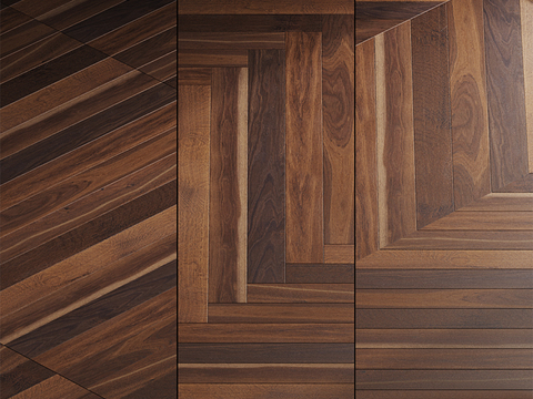 Modern herringman tile wood floor