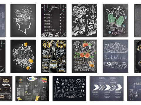 Blackboard Painting Writing Pad Chalk Painting