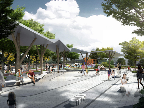 modern park leisure area psd