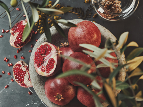 Modern fruit pomegranate