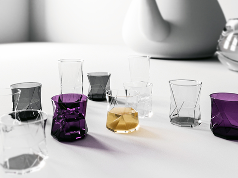 Modern glass cup