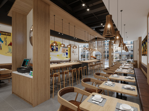 Modern noodle restaurant