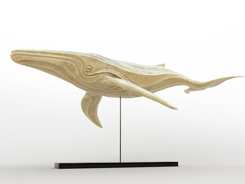 Modern Whale Sculpture Ornaments