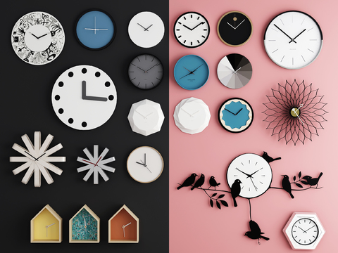 Nordic Art Clock Wall Decoration Pendant