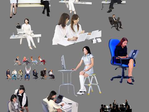 modern office business figures psd