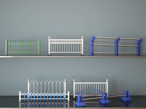 Modern outdoor guardrail railing combination