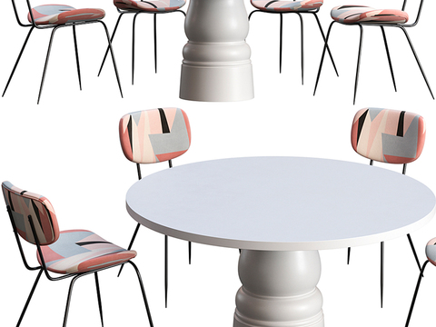 Moooi Nordic Round Dining Table and Chair