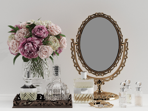 European-style cosmetics mirror ornaments