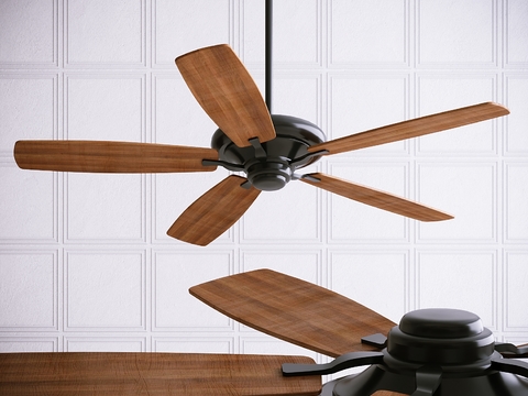 Industrial Wind Solid Wood Ceiling Fan