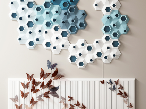 Modern Geometric Butterfly Wall Decorations