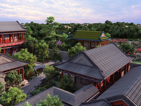 Chinese Ancient Architecture Landscape