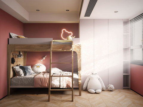 Modern girl kids Bedroom free