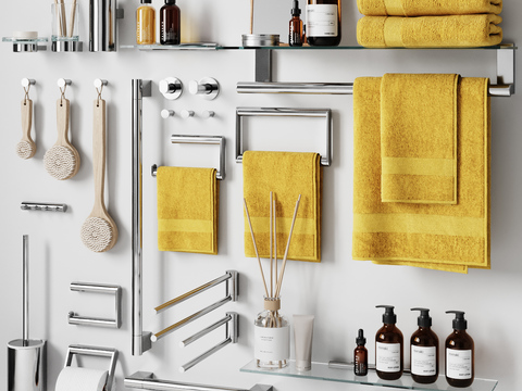 Modern Towel Rack Toiletries