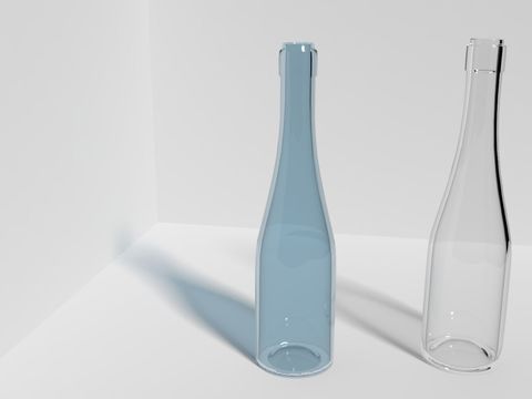 Modern Minimalist Transparent Stained Glass Bottle Free