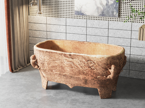 New Chinese Stone Basin Bathtub