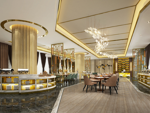 Modern Hotel Buffet Restaurant