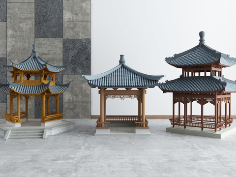 Chinese-style ancient pavilion