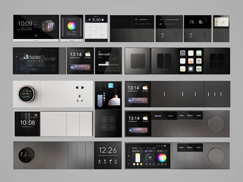 Modern visual panel switch socket