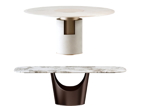 FLEXFORM marble dining table