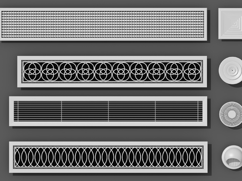 Modern air conditioning air outlet exhaust port