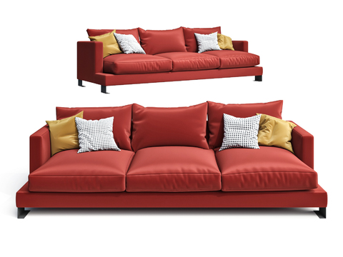 Modern fabric multiplayer sofa free