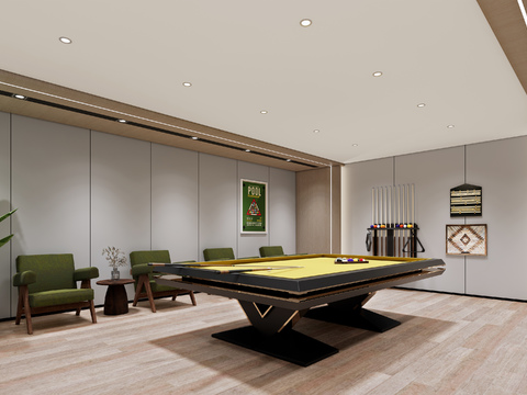 Modern Billiard Room