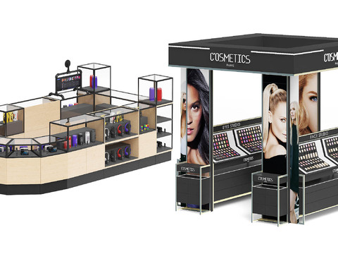 Modern Shopping Mall Cosmetics Display Cabinet