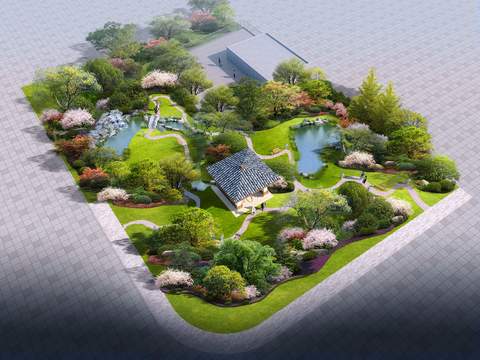 new chinese park psd