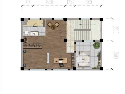 modern floor plan psd