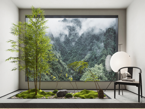 New Chinese Gardening Landscape Sits