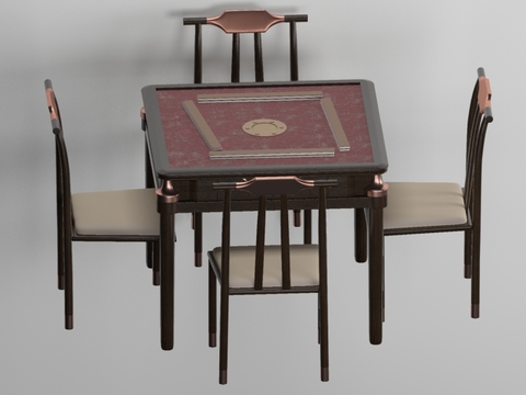 New Chinese Mahjong Table and Chair Free