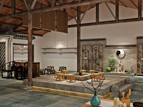 New Chinese Pottery Teahouse