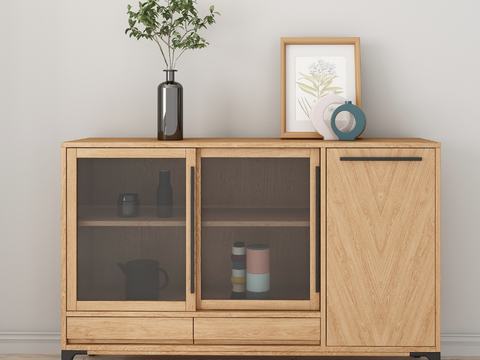 Modern Solid Wood Sideboard