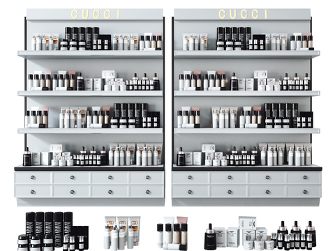 Modern Cosmetic Display Cabinet Rack