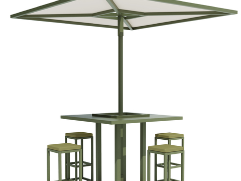 Outdoor Table and Chair Parasol Awning