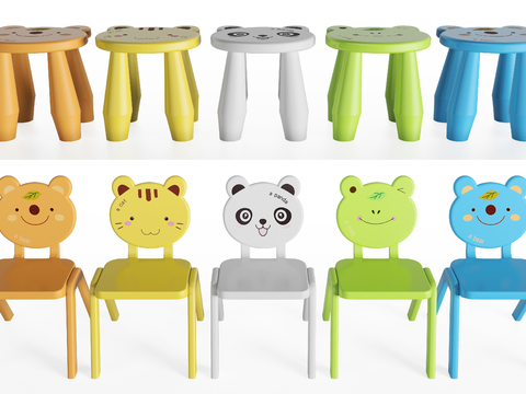 Modern cartoon children's stool children's chair