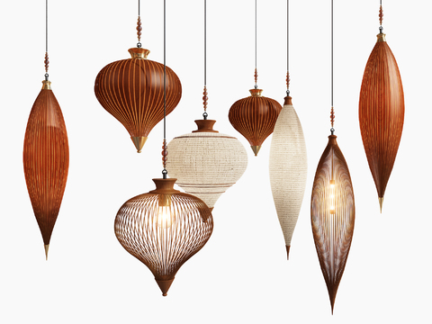 Southeast Asia Bamboo Chandelier