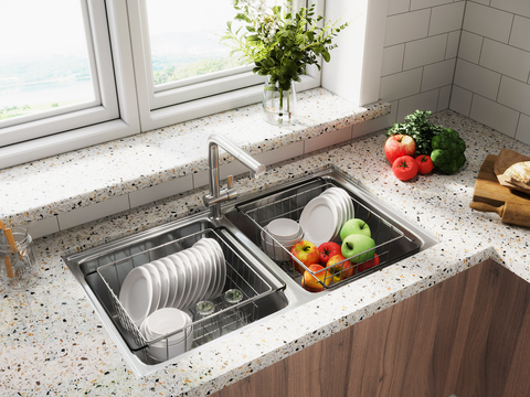 modern kitchen sink vegetable fruit