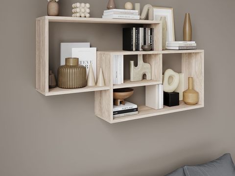 Nordic Simple Solid Wood Wall Cabinet Free