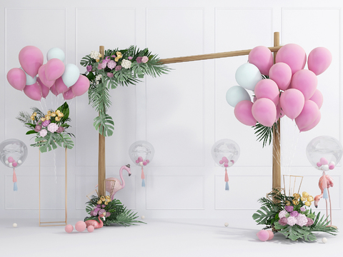 Nordic Balloon Wedding Photo Area