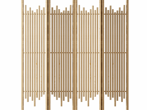 Modern solid wood screen