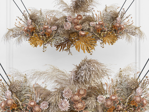 Modern dried flower plant hanging basket